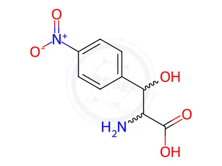 Chemical structure of b-Hydroxy-4-nitro-phenylalanine