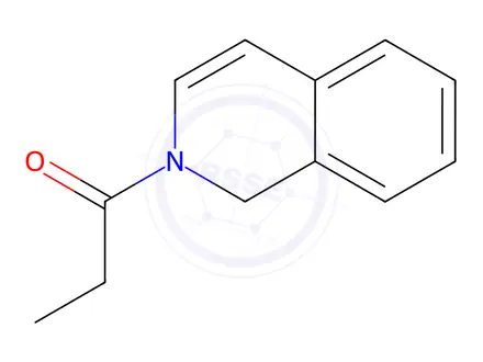 Chemical structure of Isoquinoline, 1,2-dihydro-2-(1-oxopropyl)-(9CI)
