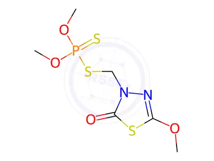 Chemical structure of Methidathion in Toluene