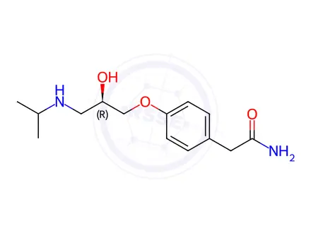 Chemical structure of Atenolol Impurity 15 ((R)-Atenolol)
