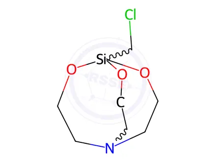 Chemical structure of 1-(Chloromethyl)-2,8,9-trioxa-5-aza-1-silabicyclo[3.3.3]Undecane