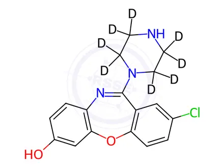 Chemical structure of 7-Hydroxyamoxapine-d8
