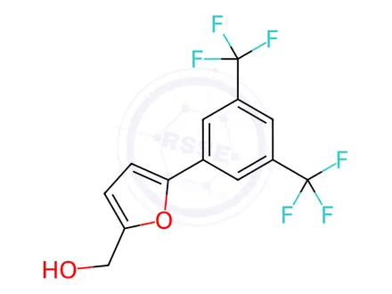 Chemical structure of (5-(3,5-Bis(trifluoromethyl)phenyl)furan-2-yl)methanol