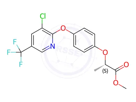 Chemical structure of Haloxyfop Impurity 4 ((S)-Haloxyfop-methyl)
