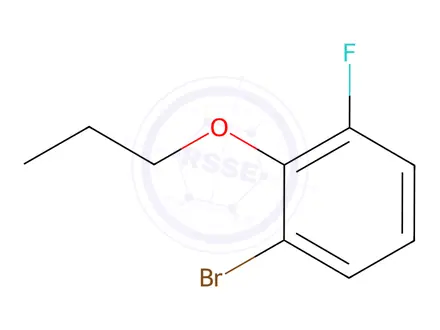 Chemical structure of 1-Bromo-3-fluoro-2-propoxybenzene