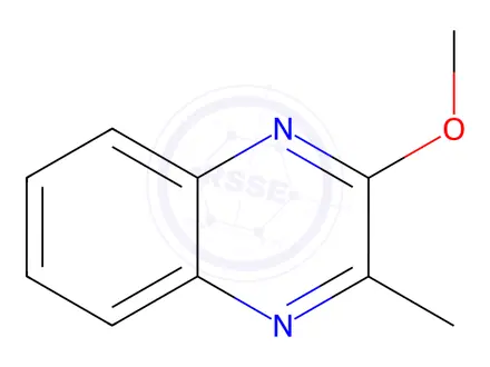 Chemical structure of Quinoxaline, 2-methoxy-3-methyl-