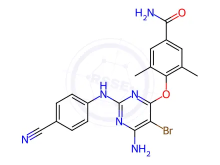 Chemical structure of Etravirine Impurity 6