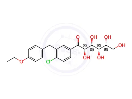 Chemical structure of Ertugliflozin Impurity 40