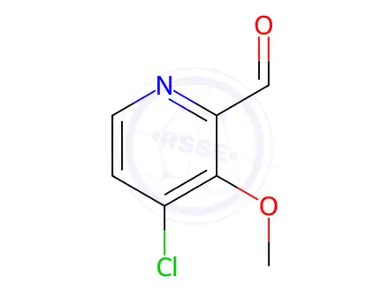 Chemical structure of 4-Chloro-3-methoxypicolinaldehyde