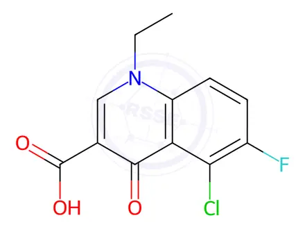 Chemical structure of Norfloxacin Impurity 1