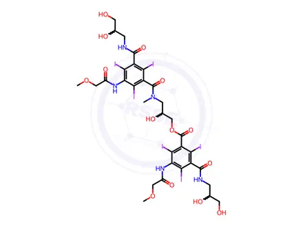 Chemical structure of Iopromide EP Impurity E (Mixture of Diastereomers)