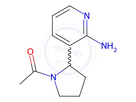Chemical structure of 1-(2-(2-Aminopyridin-3-yl)pyrrolidin-1-yl)ethan-1-one
