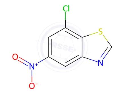 Chemical structure of Benzothiazole, 7-chloro-5-nitro-(9CI)