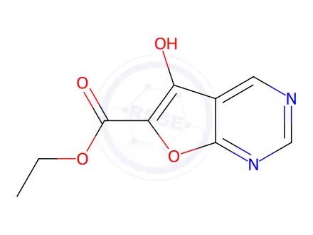 Chemical structure of Ethyl 5-hydroxyfuro[2,3-d]pyrimidine-6-carboxylate