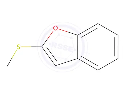 Chemical structure of Benzofuran, 2-(methylthio)-