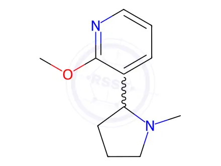 Chemical structure of 2-Methoxy-3-(1-methylpyrrolidin-2-yl)pyridine