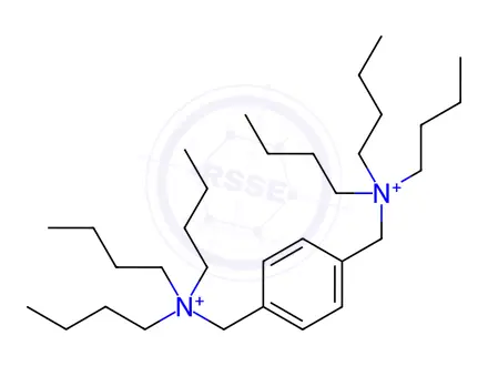 Chemical structure of (p-Phenylenedimethylene)bis(tributylammonium bromide)