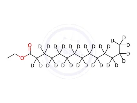 Chemical structure of Ethyl Myristate-d27