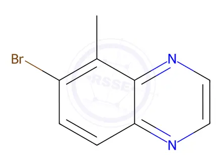 Chemical structure of Quinoxaline, 6-bromo-5-methyl-