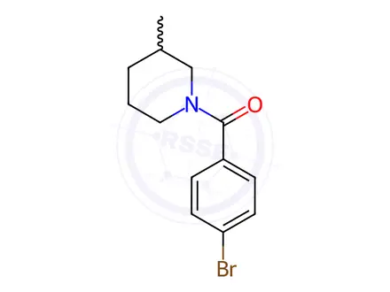 Chemical structure of (4-Bromophenyl)(3-methylpiperidin-1-yl)methanone
