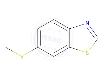 Chemical structure of Benzothiazole, 6-(methylthio)-(9CI)