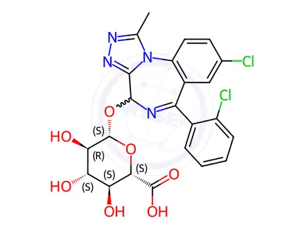 Chemical structure of Triazolam Impurity 6