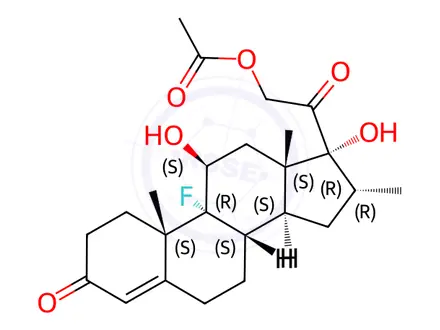 Chemical structure of Dexamethasone Acetate EP Impurity E
