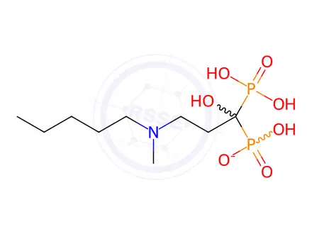 Chemical structure of Ibandronate sodium monohydrate