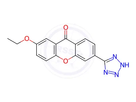 Chemical structure of Xanthone Impurity 100