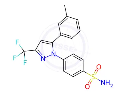 Chemical structure of Celecoxib Impurity 1