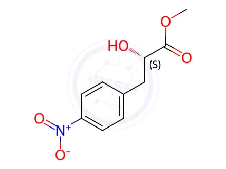 Chemical structure of (S)-Methyl 2-hydroxy-3-(4-nitrophenyl)propanoate