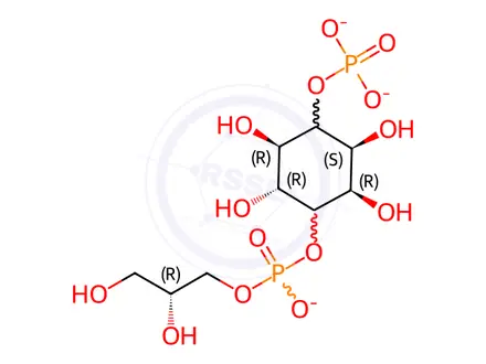 Chemical structure of L-A-GLYCEROPHOSPHO-D-MYO-INOSITOL 4-*MON OPHOSPHATE