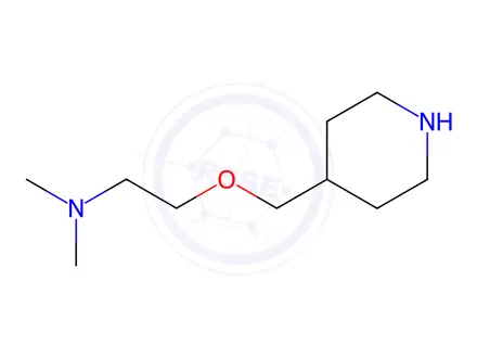 Chemical structure of N,N-Dimethyl-2-(4-piperidinylmethoxy)-1-ethanamine Dihydrochloride
