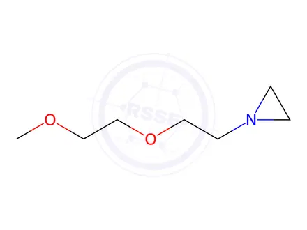 Chemical structure of Aziridine, 1-[2-(2-methoxyethoxy)ethyl]-(9CI)
