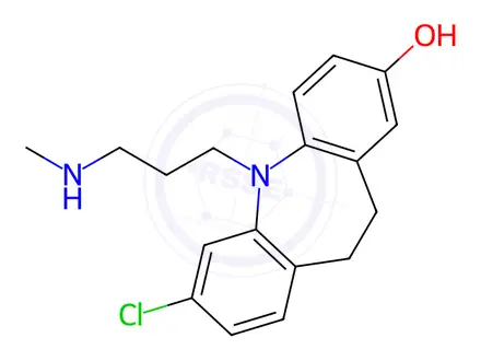 Chemical structure of 8-Hydroxydemethylclomipramine