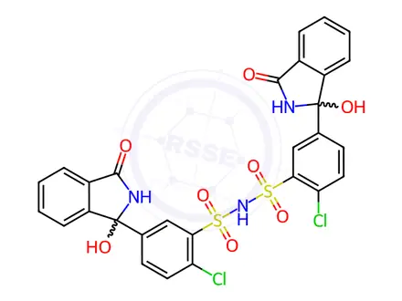 Chemical structure of Chlortalidone Impurity 6(Chlortalidone EP Impurity F)