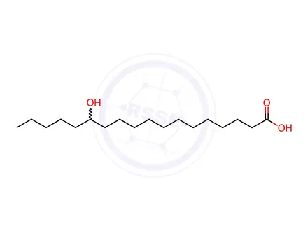 Chemical structure of 13-Hydroxyoctadecanoic Acid