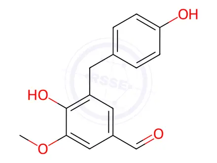 Chemical structure of p-cresyl vanillin