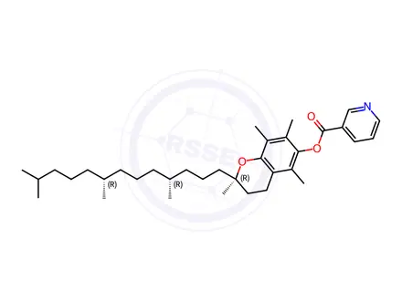 Chemical structure of Vitamin E Nicotinicate Impurity 1