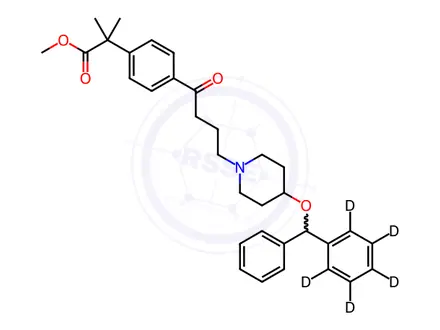 Chemical structure of Carebastine-d5 Methyl Ester