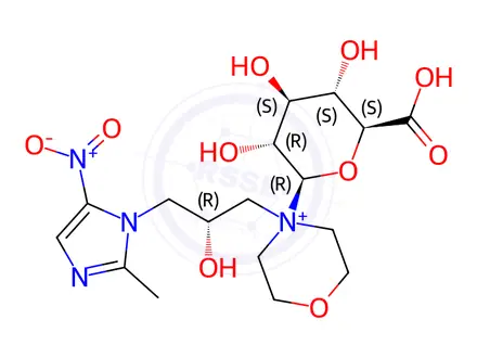 Chemical structure of Morinidazole Impurity 9 (S-Morinidazole Glucuronide)