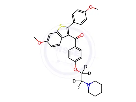 Chemical structure of Raloxifene-d4 Bismethyl Ether