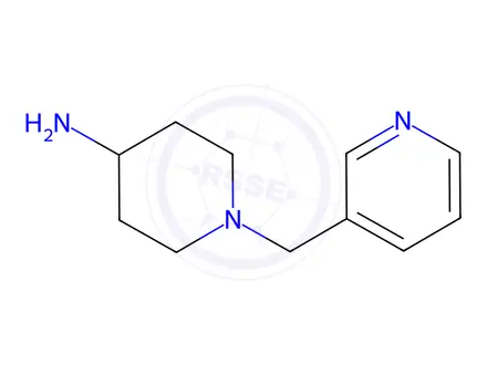 Chemical structure of 1-[(pyridin-3-yl)methyl]piperidin-4-amine trihydrochloride