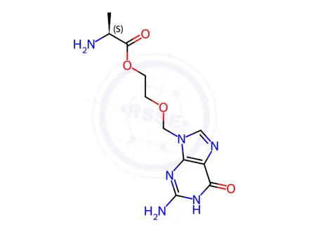 Chemical structure of Valaciclovir EP Impurity H