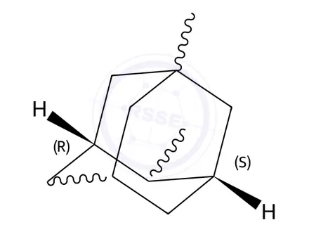 Chemical structure of trans-1,4-Dimethyladamantane