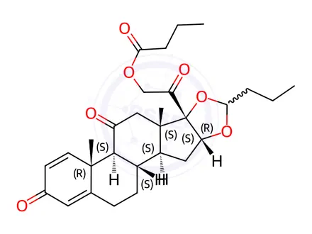 Chemical structure of Budesonide Impurity 77