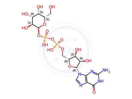 Chemical structure of GDP-L-galactose sodium salt
