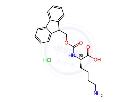 Chemical structure of Fmoc-D-Lys-OH · HCl