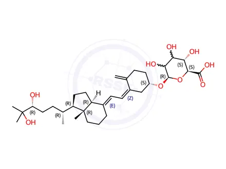 Chemical structure of Secalciferol 3-Glucuronide