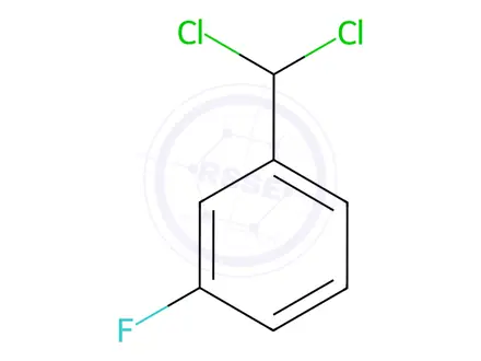 Chemical structure of 2,4-Dichlorobenzyl Alcohol Impurity 32 (3-Fluorobenzal Chloride)